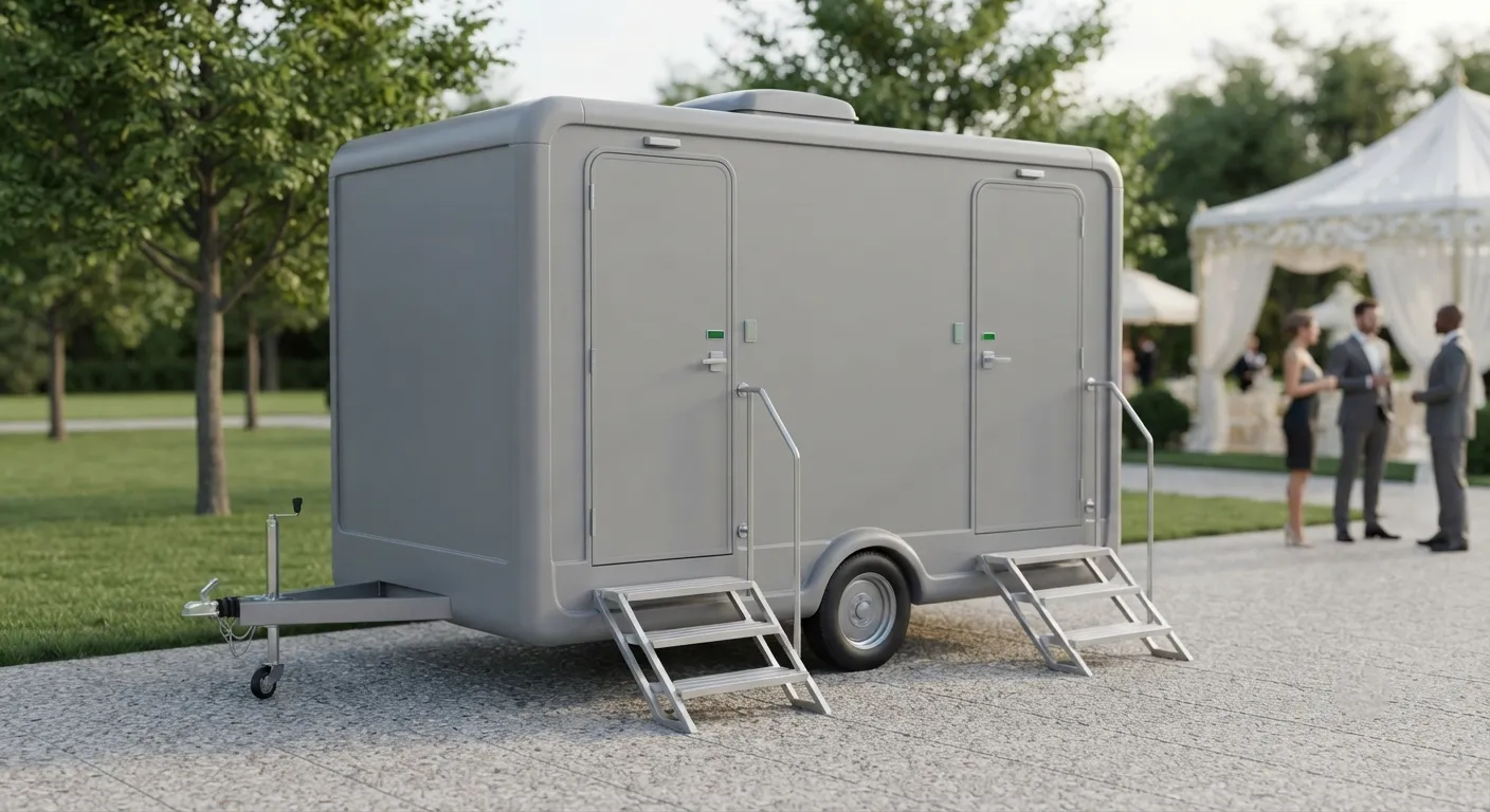 2 Stall Restroom Trailer in Waukegan, IL